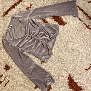 URBAN OUTFITTERS small velvet top
